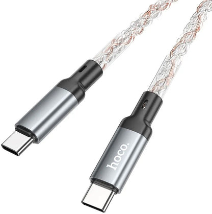 USB-C Daten- und Ladekabel - USB-C HOCO U112, 60W, 1m, Grau