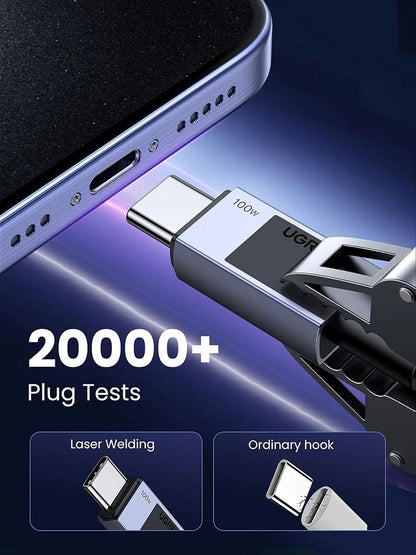 USB-C Daten- und Ladekabel - USB-C UGREEN L512, 100W, 0.5m, Grau