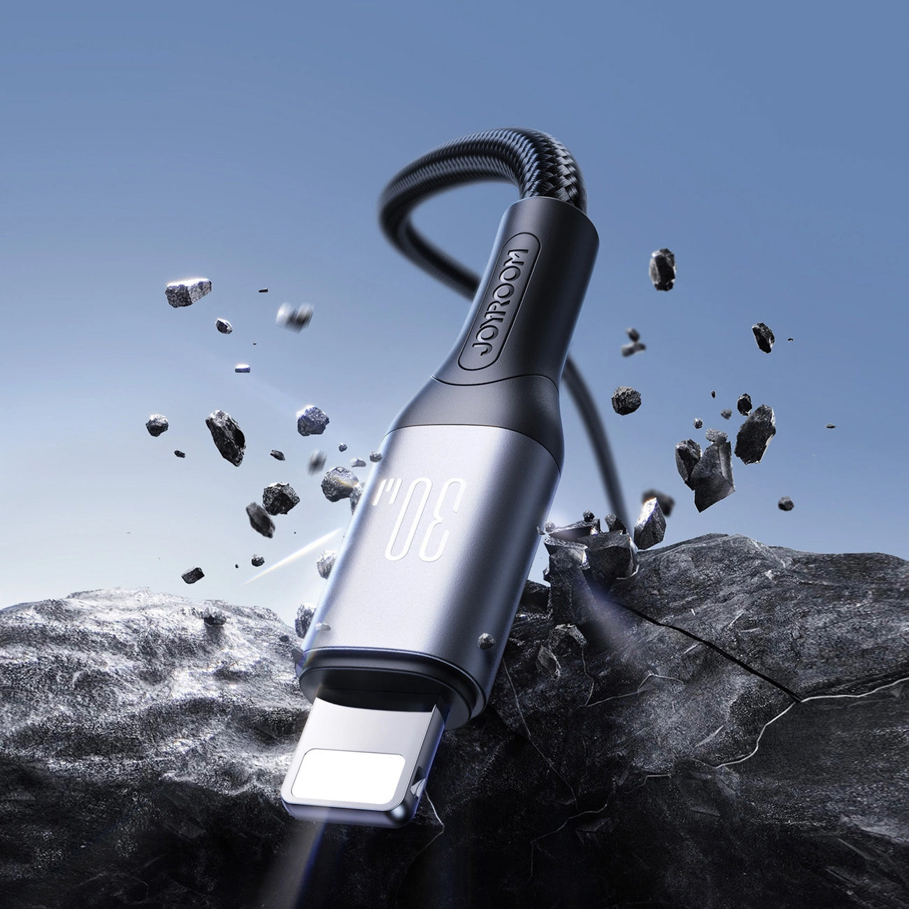 USB-C - Lightning Lade- und Datenkabel Joyroom S-A28 Flash, 30W, 1m, Schwarz