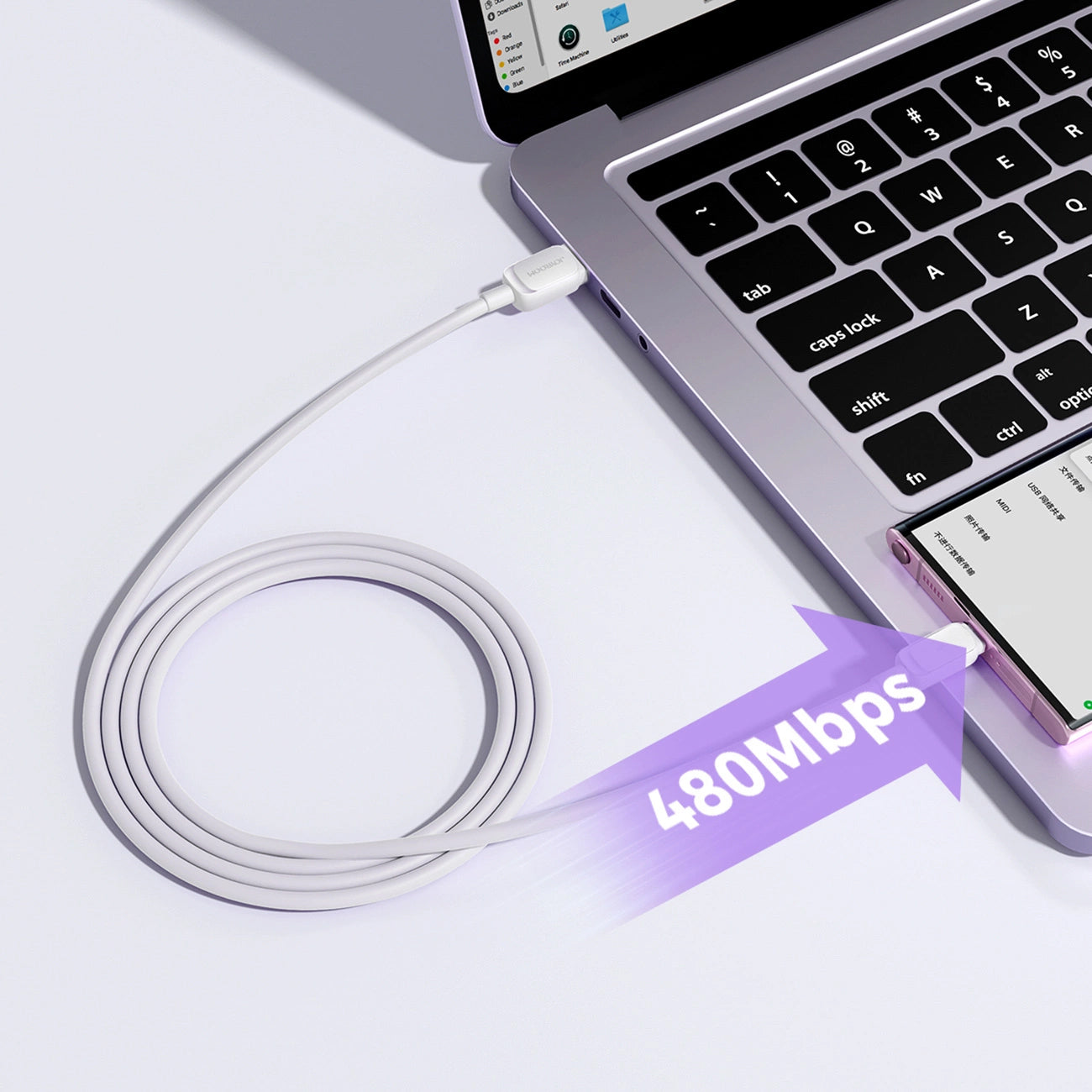 Daten- und Ladekabel USB-A - USB-C Joyroom S-A14, 20W, 1.2m, Weiß