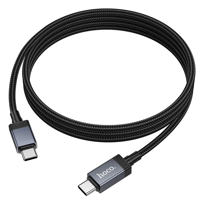 USB-C Daten- und Ladekabel - USB-C HOCO X118 Display, 60W, 1m, Schwarz