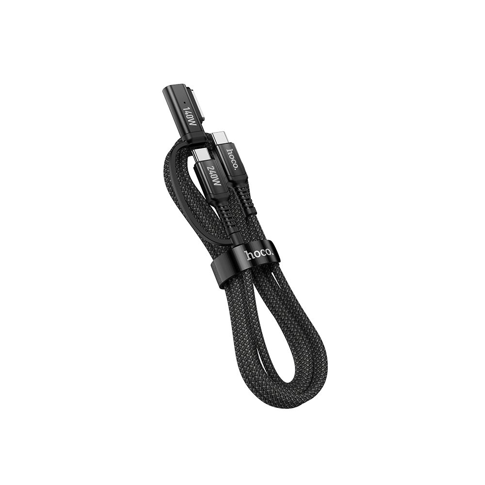 Ladekabel HOCO U142, USB-C - USB-C / MagSafe 3, 240W, 1.8m, Schwarz