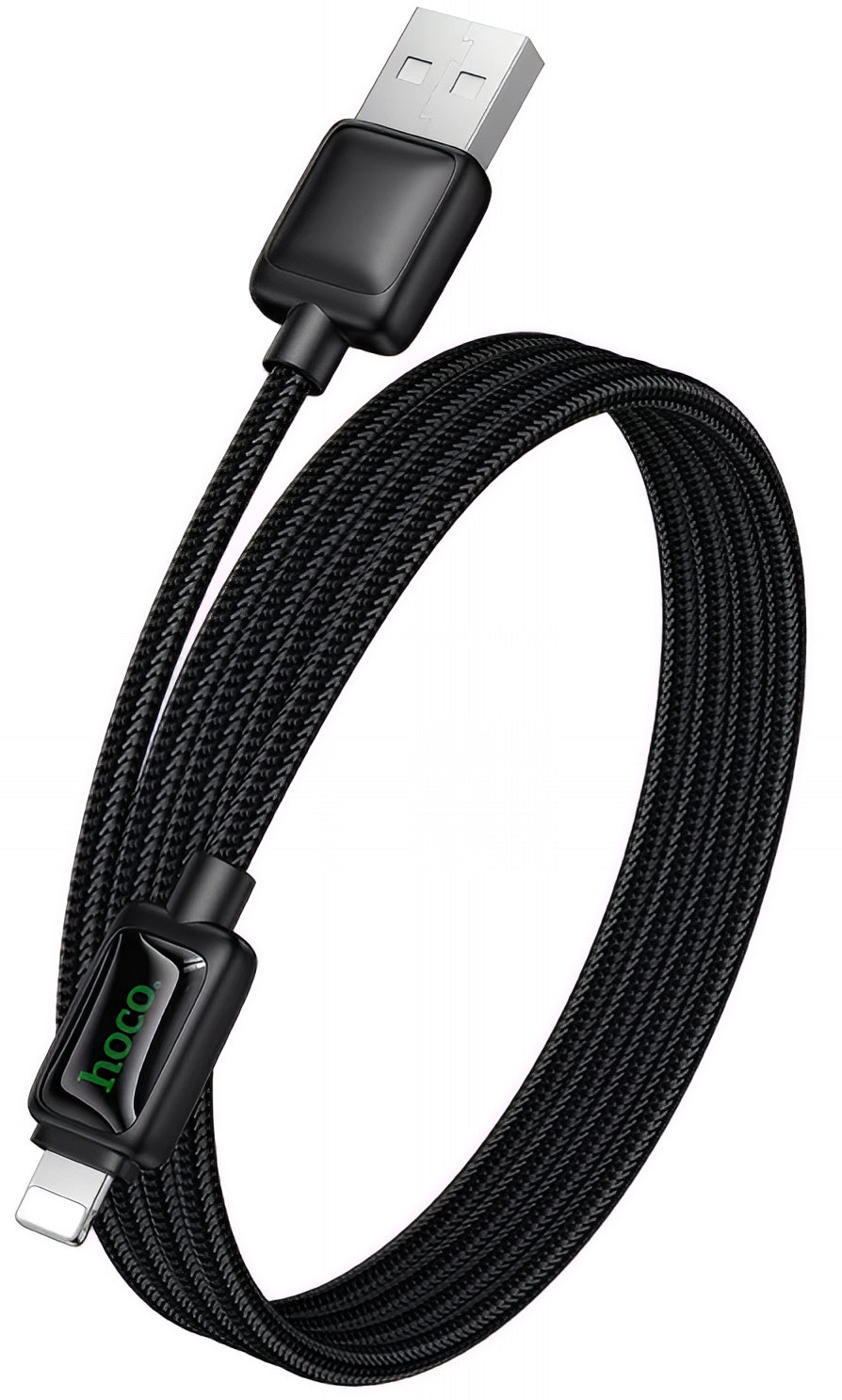 Daten- und Ladekabel USB-A - Lightning HOCO U146, 12W, 1.2m, Schwarz