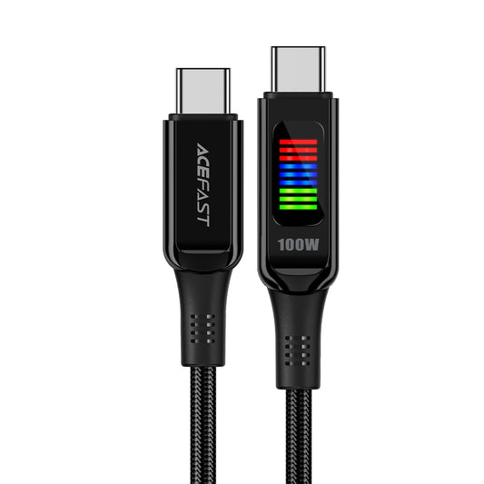 USB-C Daten- und Ladekabel - USB-C Acefast C7-03, 100W, 1,2m, Schwarz