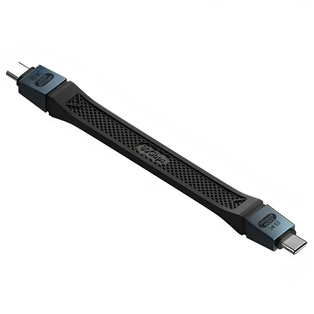 USB-C Daten- und Ladekabel - USB-C OEM 8K Video, 240W, 0,13m, Schwarz