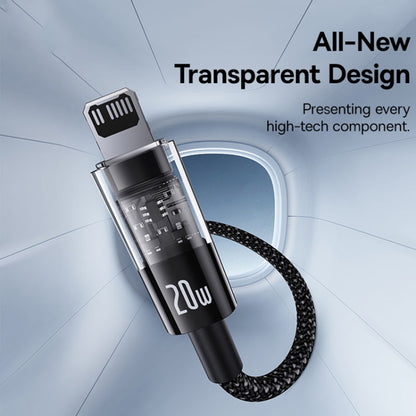USB-C - Lightning Lade- und Datenkabel Baseus Gem, 20W, 2m, Schwarz P10373001111-01