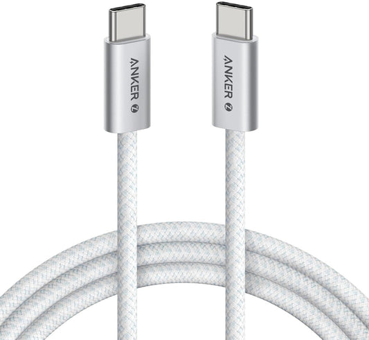 USB-C Daten- und Ladekabel - USB-C Anker Zolo, 240W, 1m, Weiß A8060H21