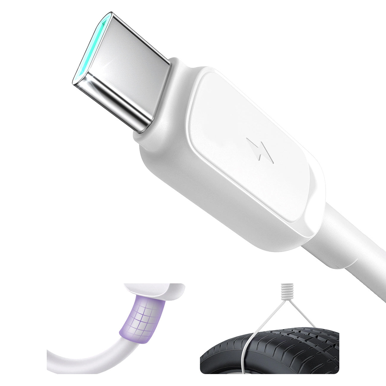 Daten- und Ladekabel USB-A - USB-C Joyroom S-A14, 20W, 1.2m, Weiß