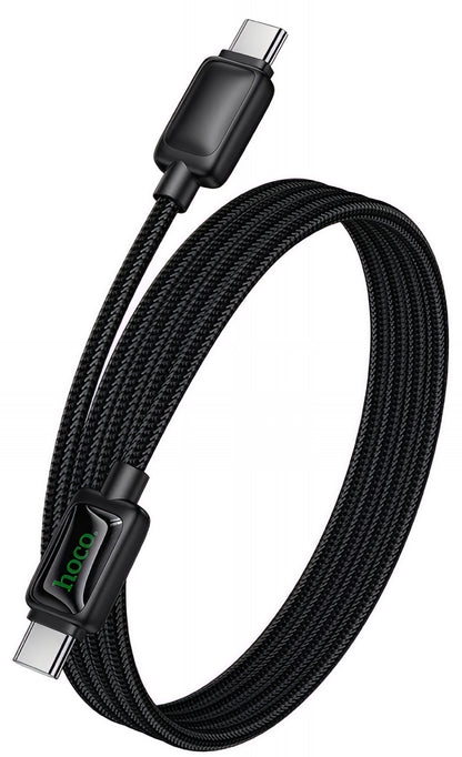 USB-C Daten- und Ladekabel - USB-C HOCO U146, 60W, 1,2m, Schwarz