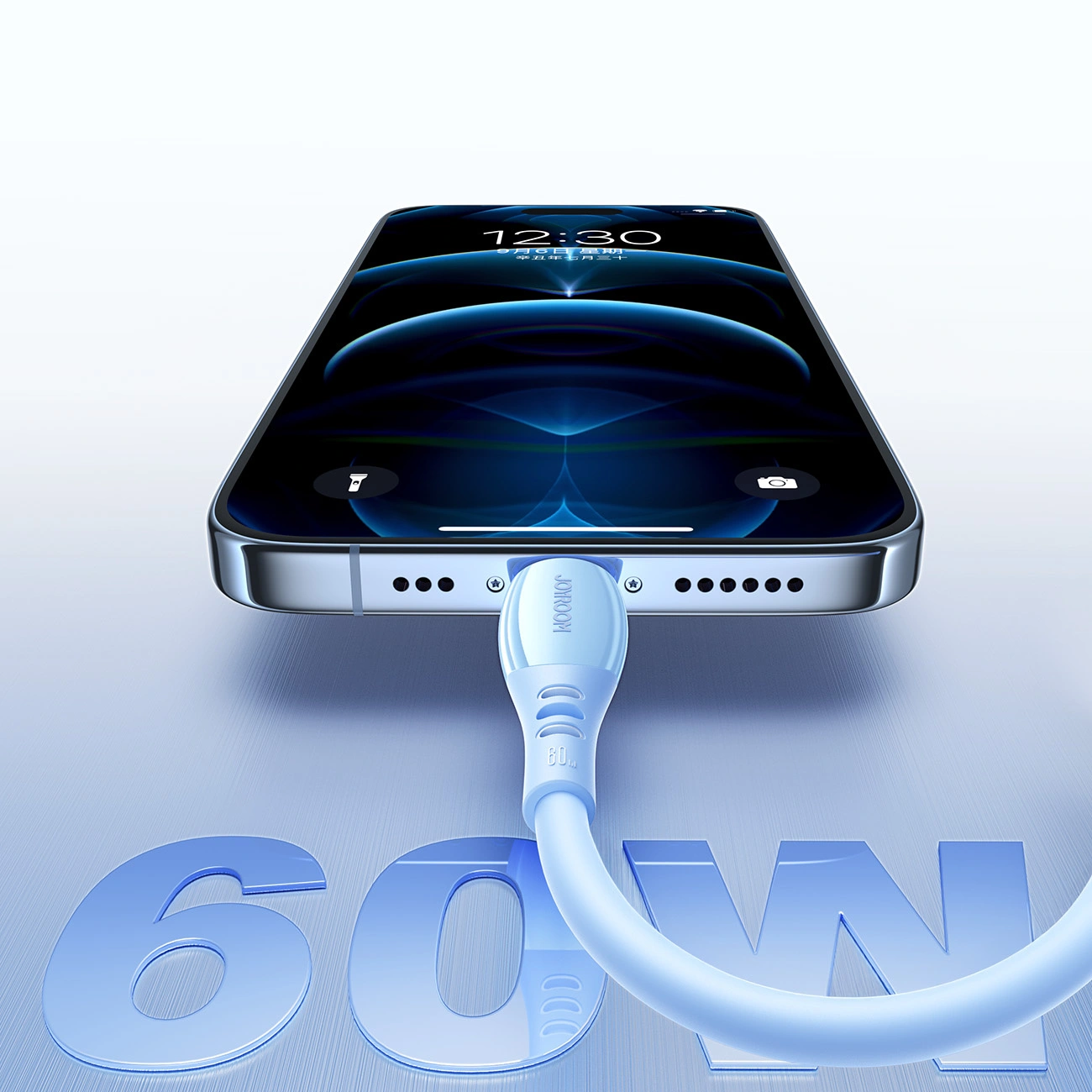 USB-C Daten- und Ladekabel - USB-C Joyroom S-A59 Vibrant, 60W, 1.2m, Blau