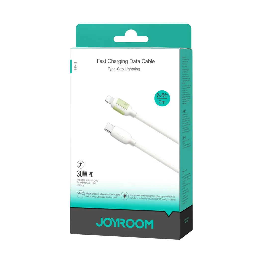 USB-C - Lightning Lade- und Datenkabel Joyroom S-A53, 30W, 2m, Beige