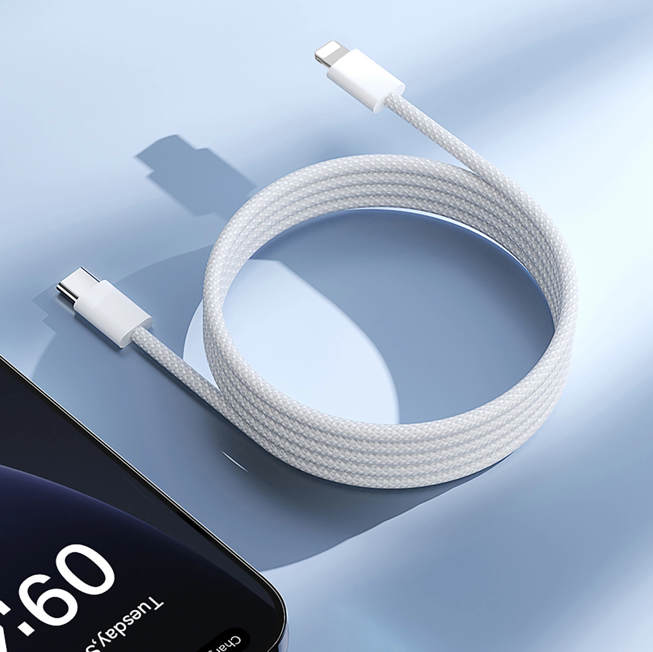 USB-C - Lightning Lade- und Datenkabel Joyroom S-A45, 30W, 1m, Weiß