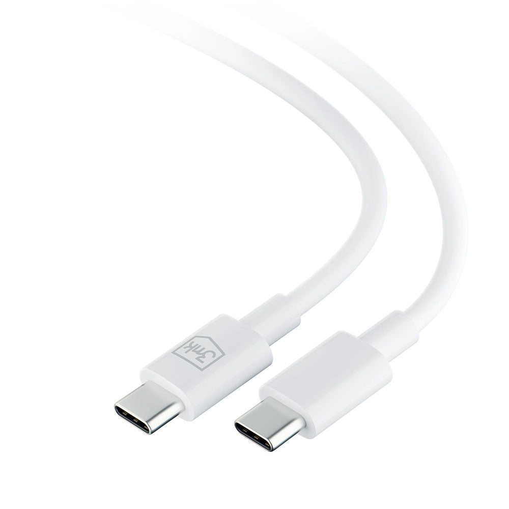 Daten- und Ladekabel USB-C - USB-C 3MK Hyper, 100 W, 1,2 m, Weiß