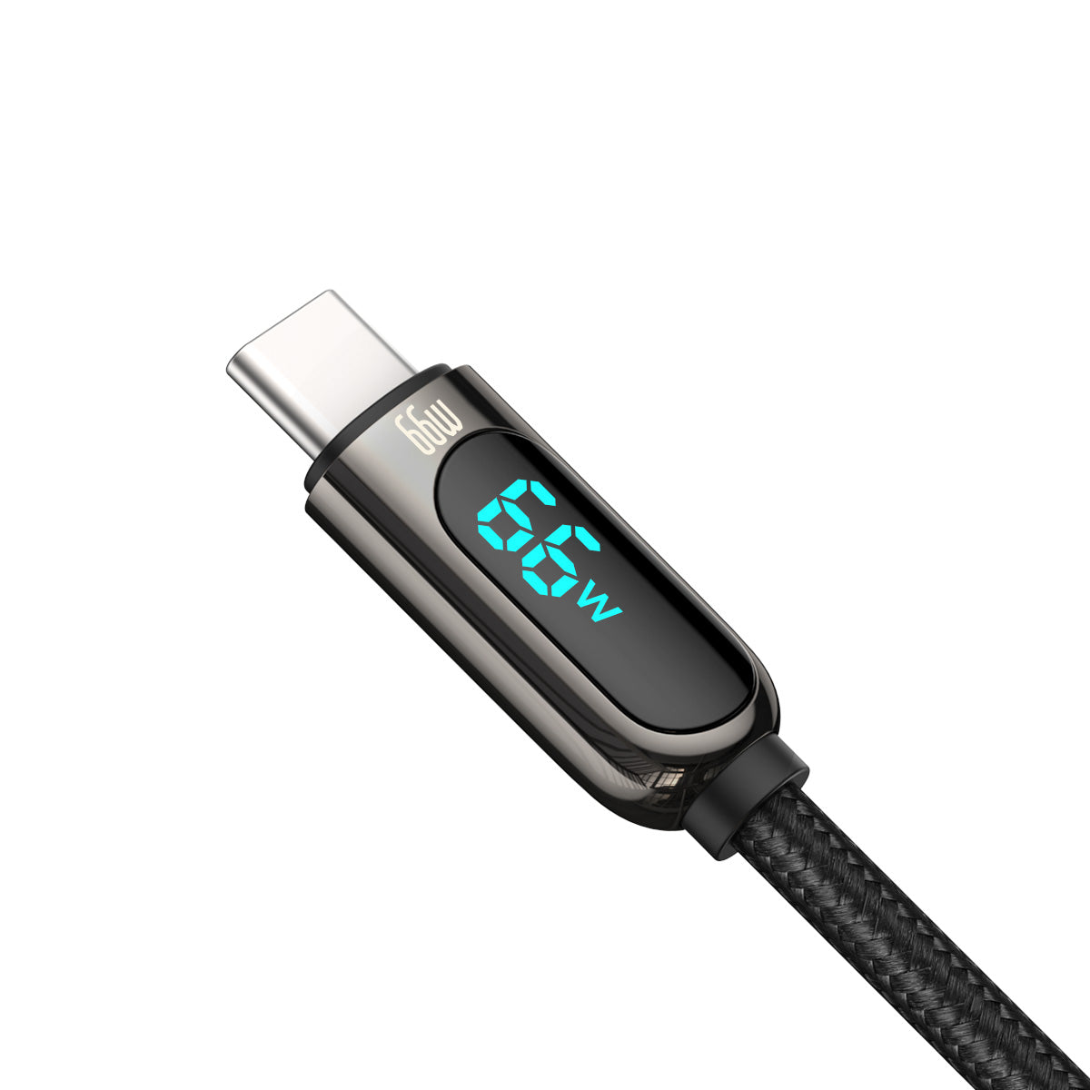 Daten- und Ladekabel USB-A - USB-C Baseus Display, 66W, 2m, Schwarz CASX020101