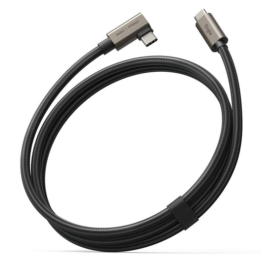 USB-C - USB-C Daten- und Ladekabel Ringke 2X2 Angled, 240W, 1m, Schwarz