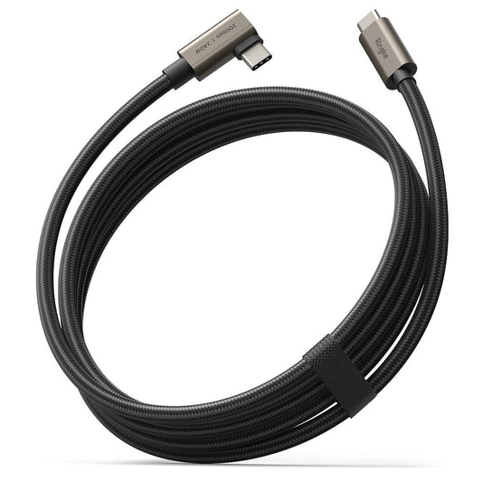 USB-C Daten- und Ladekabel - USB-C Ringke 2X2 Angled, 240W, 2m, Schwarz