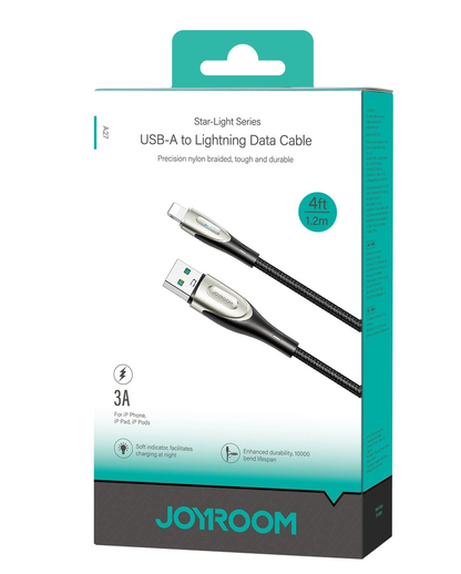Daten- und Ladekabel USB-A - Lightning Joyroom SA31-AL3, 18W, 1,2m, Schwarz