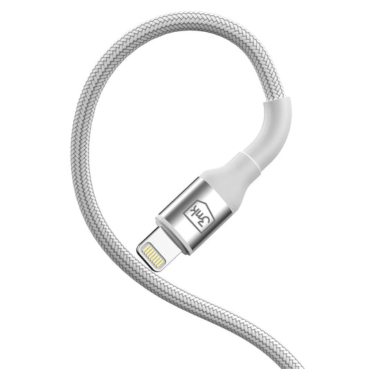 Daten- und Ladekabel USB-A - Lightning 3MK Hyper N, 12W, 2m, Weiß