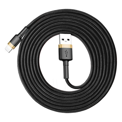 USB-A - Lightning Lade- und Datenkabel Baseus Cafule, 18W, 2m, Gold CALKLF-CV1