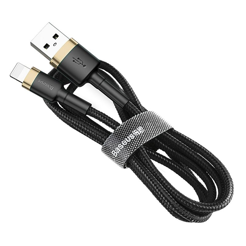 USB-A - Lightning Lade- und Datenkabel Baseus Cafule, 18W, 2m, Gold CALKLF-CV1
