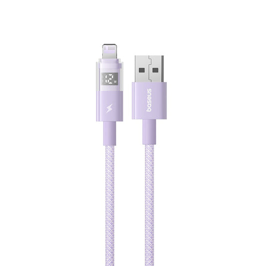 Daten- und Ladekabel USB-A - Lightning Baseus Display 2, 12W, 2m, Lila P10382700511-01