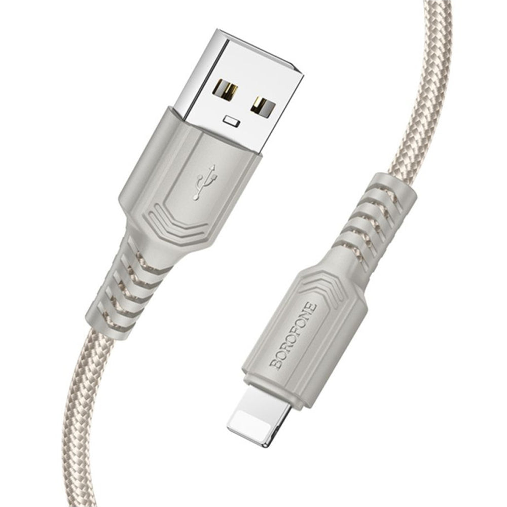Daten- und Ladekabel USB-A - Lightning Borofone BX116 Certain, 18W, 1m, Schwarz