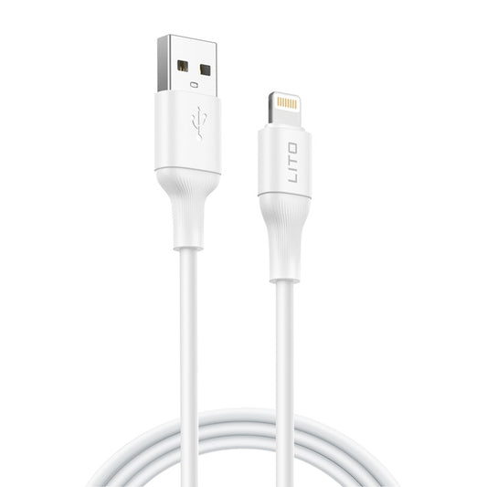 Daten- und Ladekabel USB-A - Lightning Lito LD06L, 18W, 1m, Weiß