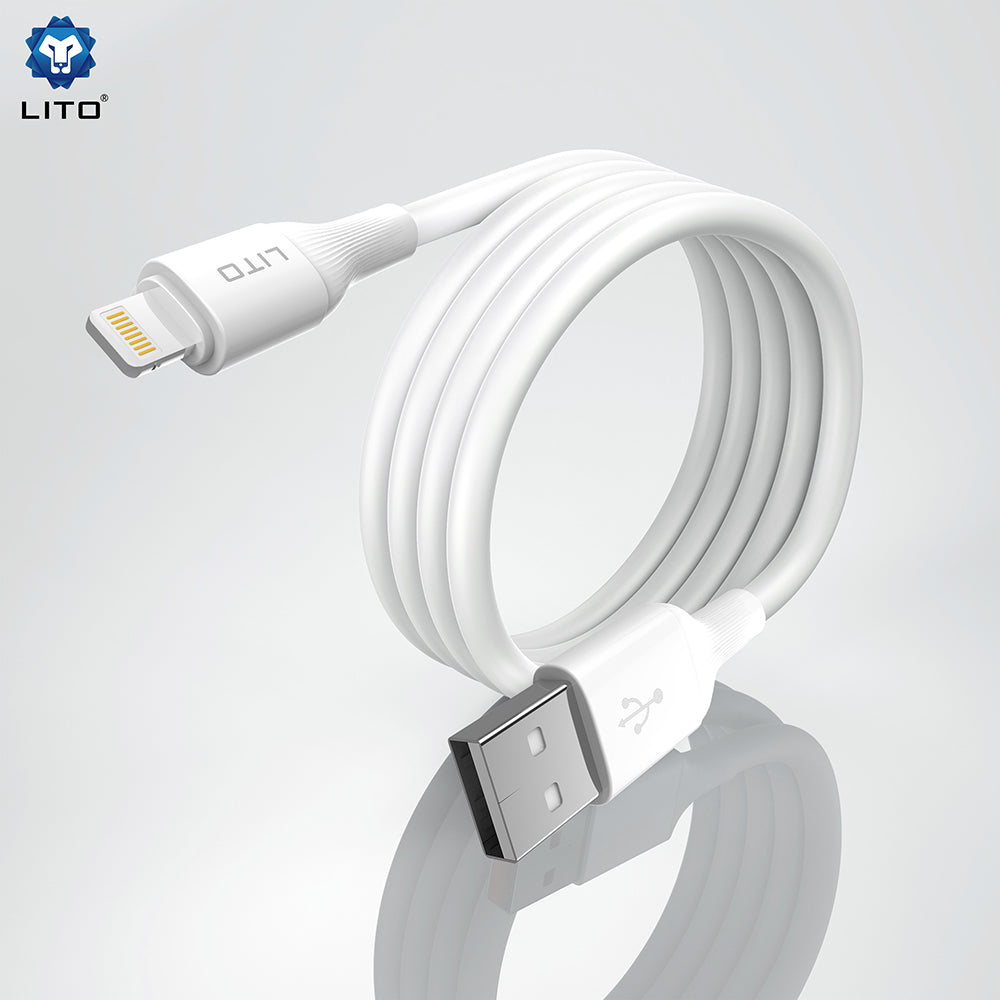 Daten- und Ladekabel USB-A - Lightning Lito LD06L, 18W, 1m, Schwarz