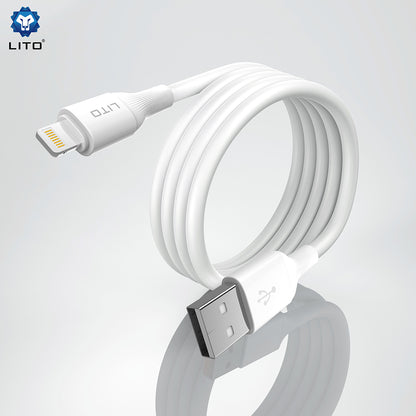 Daten- und Ladekabel USB-A - Lightning Lito LD06L, 18W, 1m, Schwarz