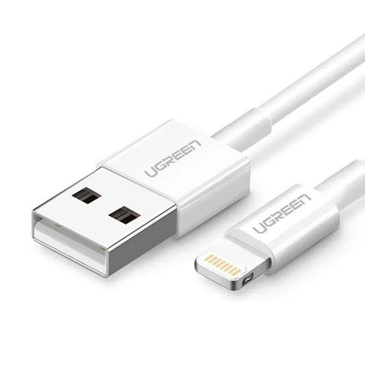 Daten- und Ladekabel USB-A - Lightning UGREEN US155 (20730), 18W, 2m, Weiß