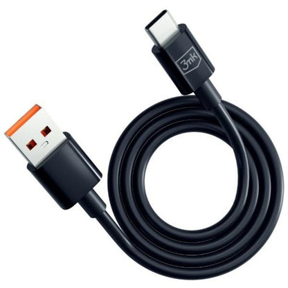 Daten- und Ladekabel USB-A - USB-C 3MK Hyper, 18W, 1.2m, Schwarz