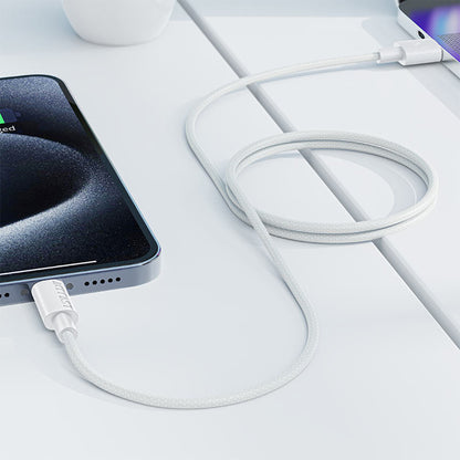 Daten- und Ladekabel USB-A - USB-C Acefast C18-04, 18W, 1.2m, Weiß