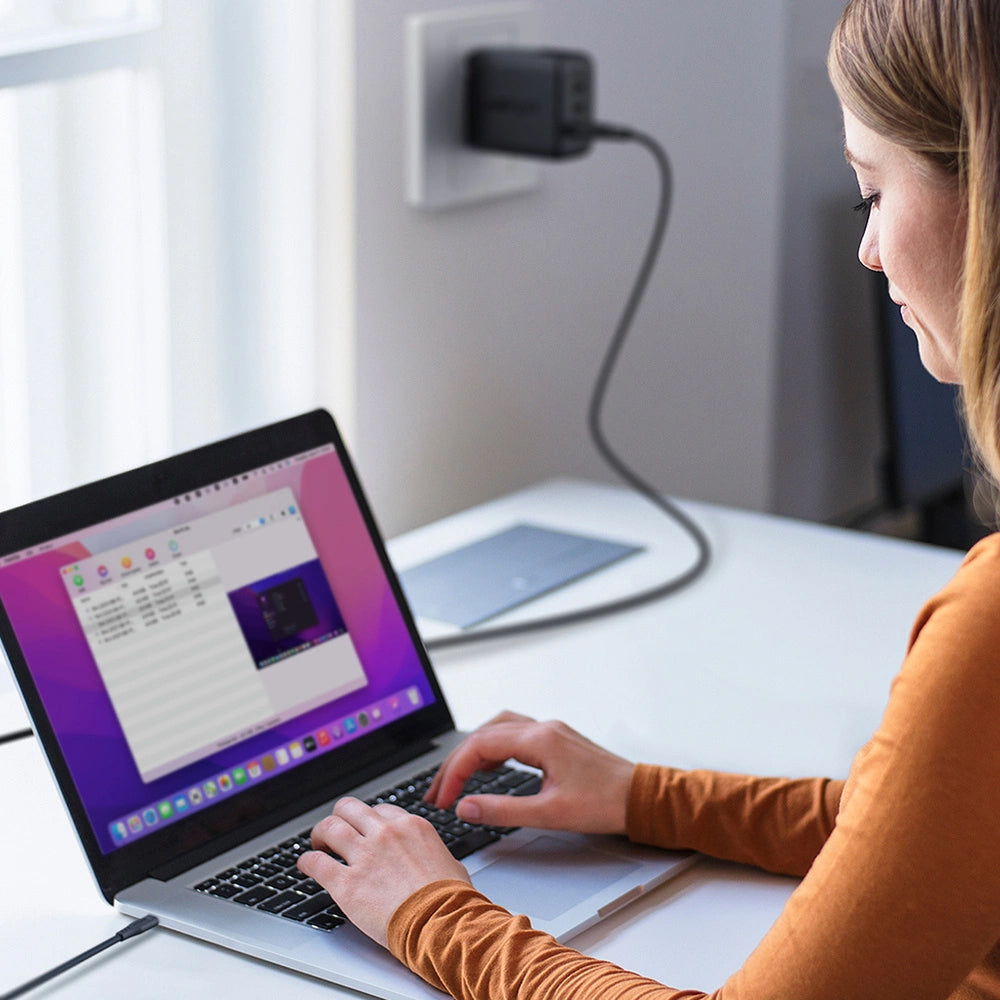 Daten- und Ladekabel USB-A - USB-C Acefast C3-03, 60W, 1.2m, Schwarz