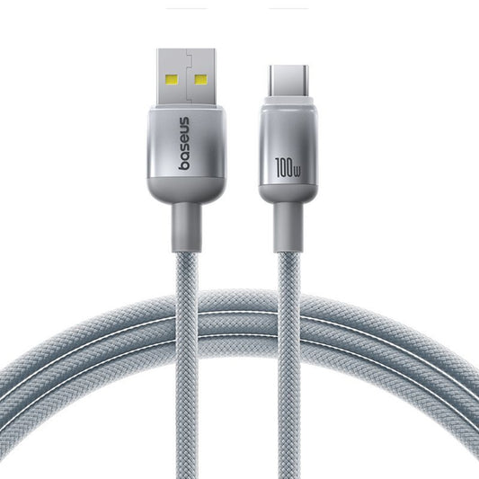Daten- und Ladekabel USB-A - USB-C Baseus Discolor, 100W, 2m, Silber E0420700