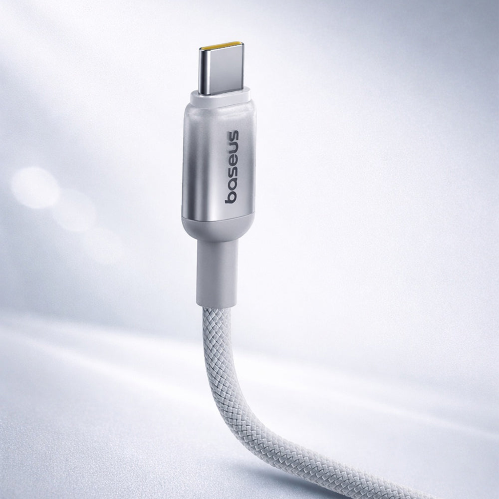 Baseus Discolor USB-A to USB-C Data and Charging Cable, 100W, 2m, Silver E0420700
