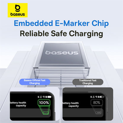 Daten- und Ladekabel USB-A - USB-C Baseus Display 2, 100W, 1m, Lila P10382701511-00