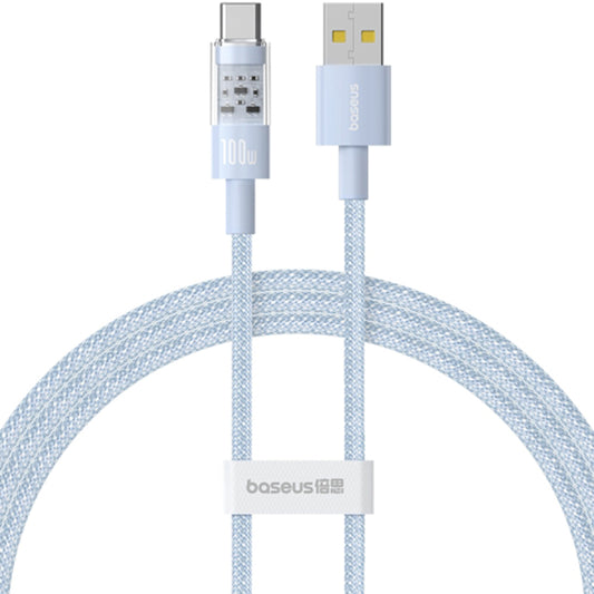 Daten- und Ladekabel USB-A - USB-C Baseus Gem, 100W, 1m, Blau P10373002311-00