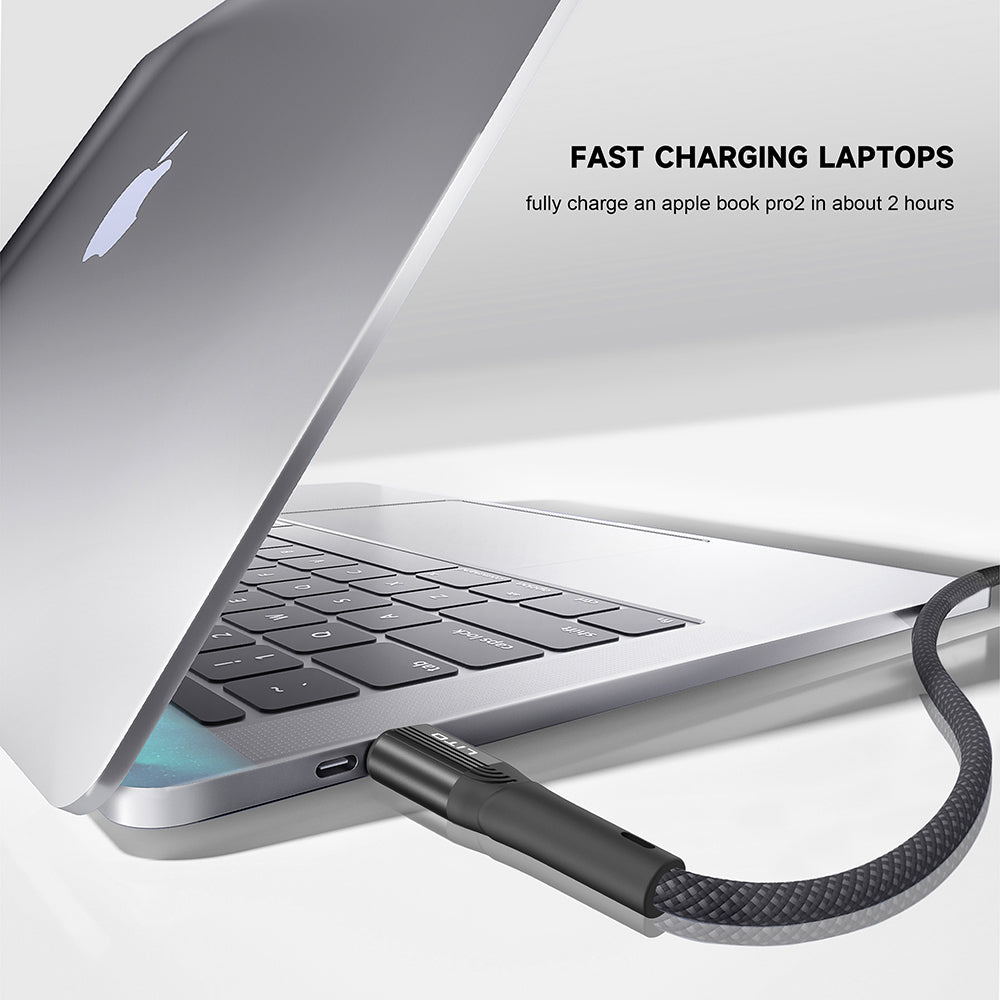 Daten- und Ladekabel USB-A - USB-C Lito LD14, 60W, 1m, Schwarz