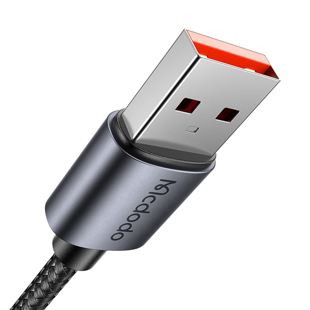Daten- und Ladekabel USB-A - USB-C McDodo CA-6520 Display, 100W, 1.2m, Schwarz