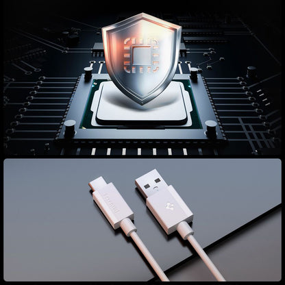 Daten- und Ladekabel USB-A - USB-C Spigen Essential, 60W, 2m, Weiß