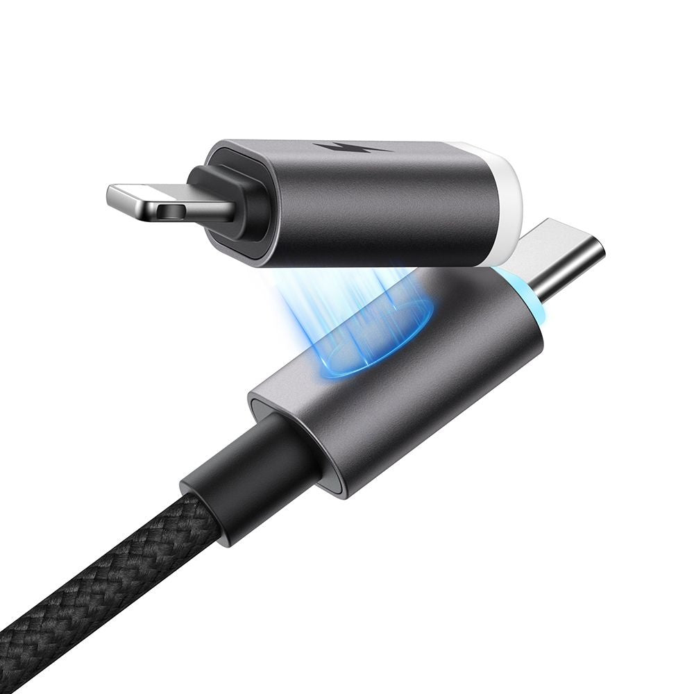 Daten- und Ladekabel USB-A / USB-C - USB-C / Lightning McDodo CA-6560, 60W, 1,2m, Schwarz