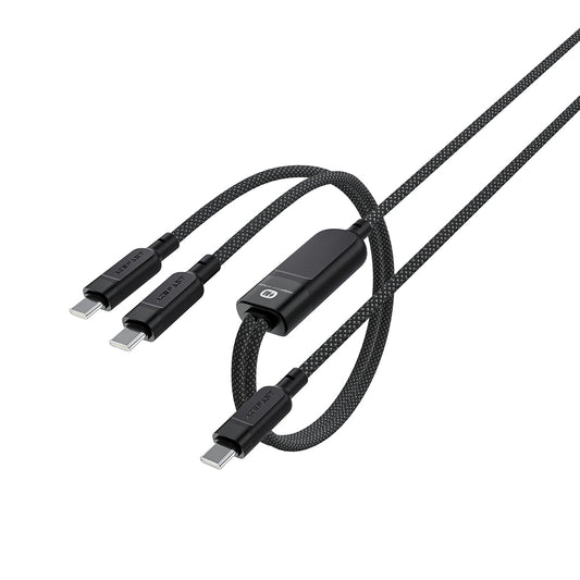 USB-C Daten- und Ladekabel - 2 x USB-C Acefast C5-11, 100W, 1.2m, Schwarz