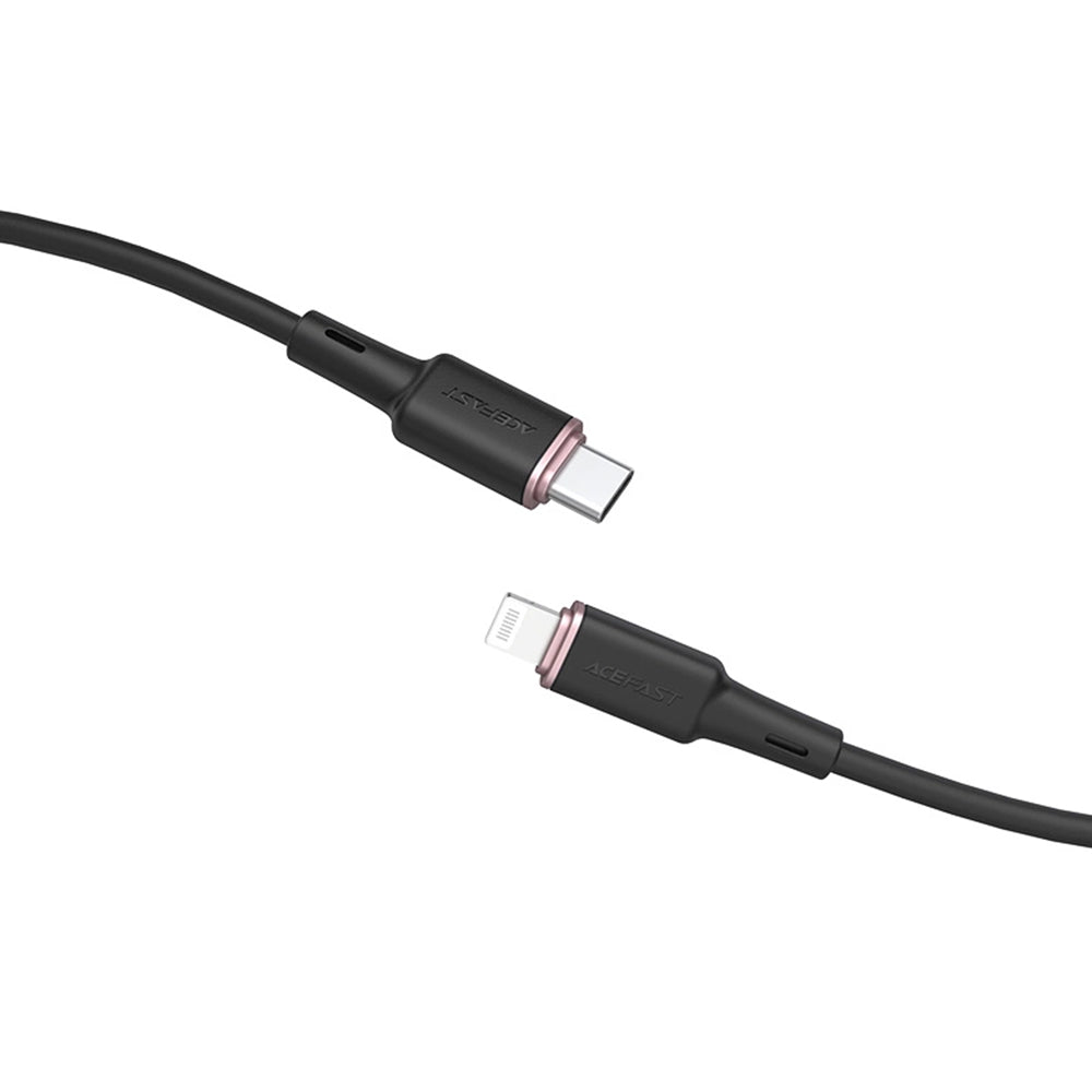 USB-C - Lightning Daten- und Ladekabel Acefast C2-01, 30W, 1.2m, Schwarz