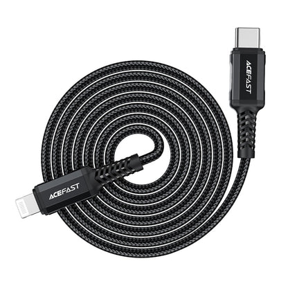 USB-C to Lightning Data and Charging Cable Acefast C4-01, 30W, 1.8m, Black