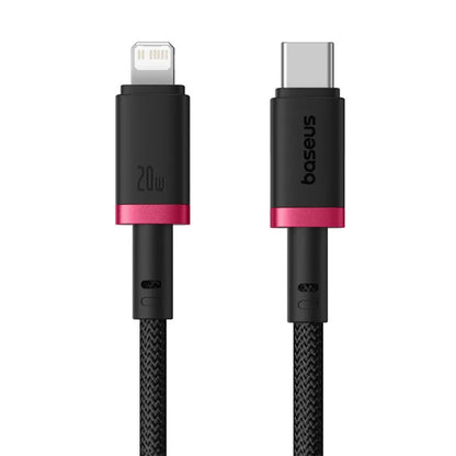 USB-C - Lightning Lade- und Datenkabel Baseus Dura Series, 20W, 2m, Rot Schwarz E0420802