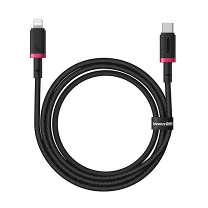 USB-C - Lightning Lade- und Datenkabel Baseus Dura Series, 20W, 2m, Rot Schwarz E0420802