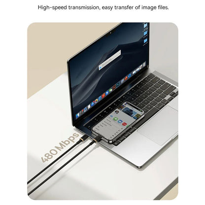 USB-C - Lightning Lade- und Datenkabel Baseus Dura Series, 20W, 2m, Rot Schwarz E0420802