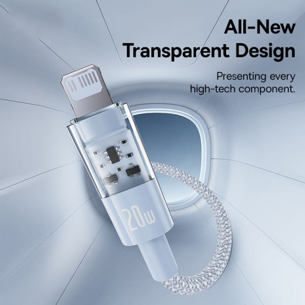 Daten- und Ladekabel USB-C - Lightning Baseus Gem, 20W, 1m, Blau P10373001311-00