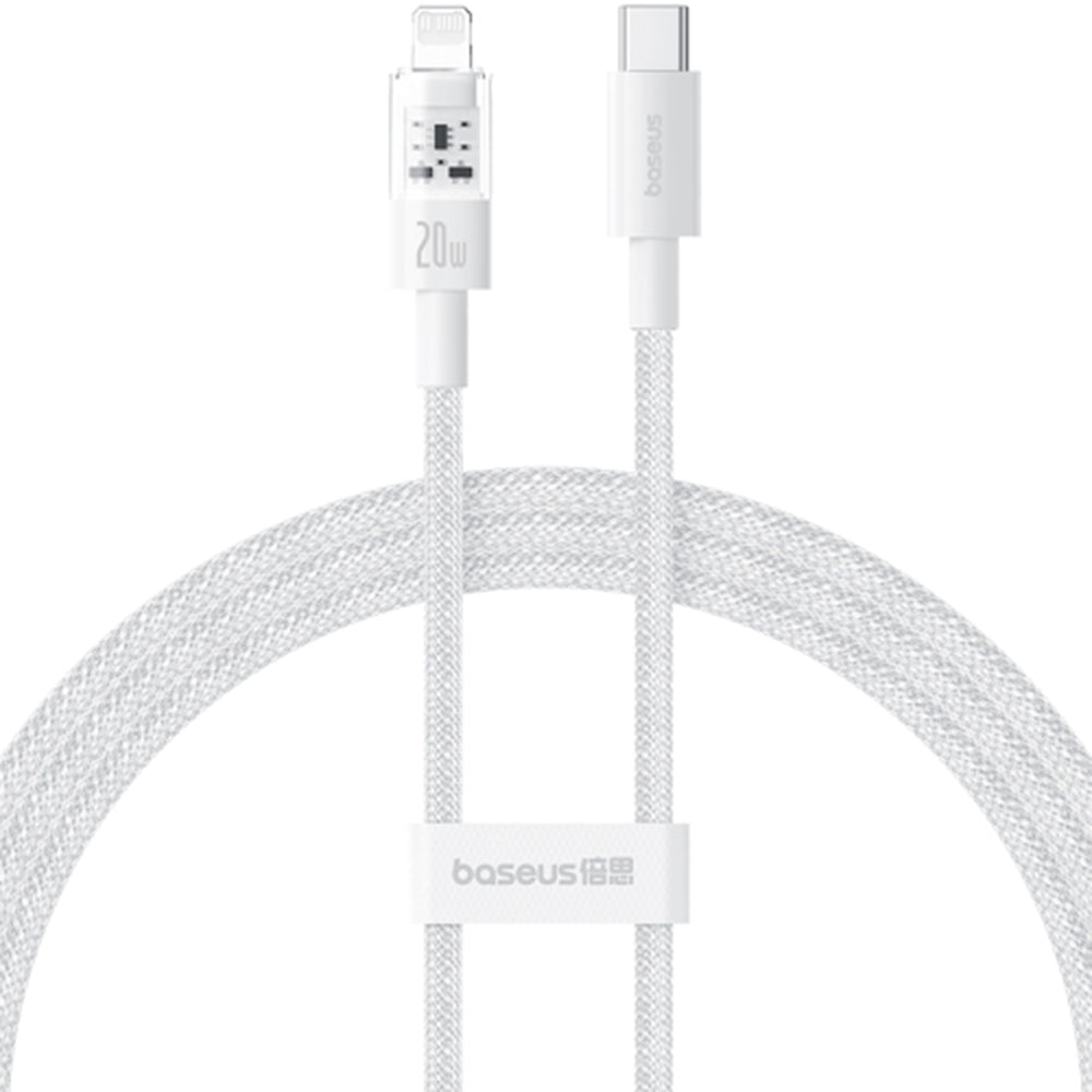 Daten- und Ladekabel USB-C - Lightning Baseus Gem, 20W, 2m, Weiß P10373001211-01