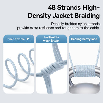 Daten- und Ladekabel USB-C - Lightning Baseus Gem, 20W, 2m, Blau P10373001311-01